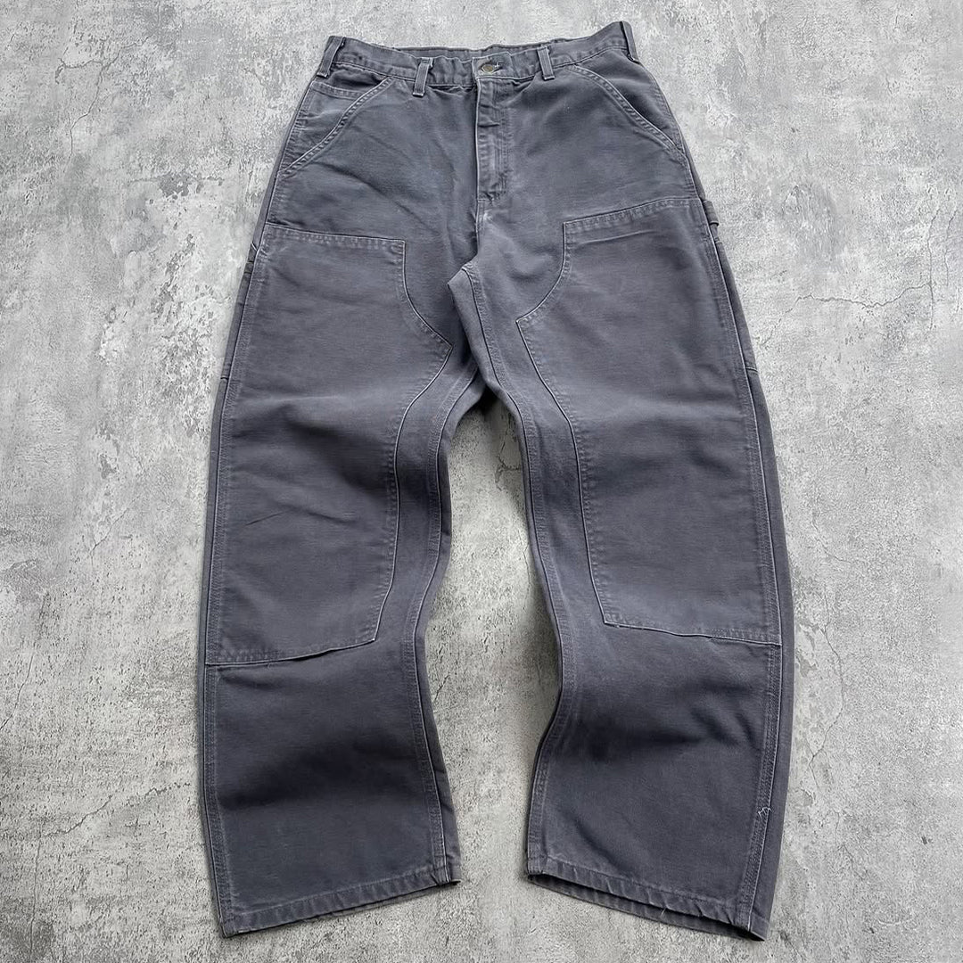 Street Style Stylish Solid Multi-Pocket Cargo Pants