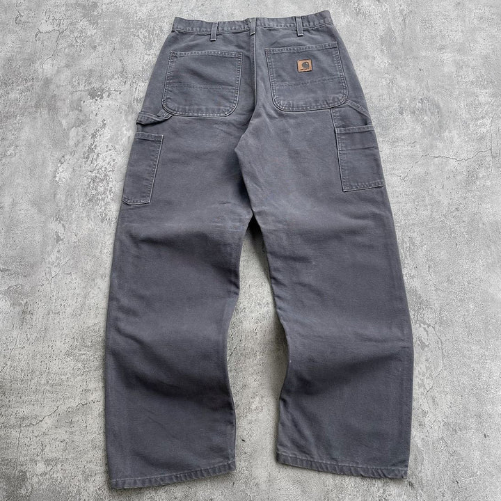 Street Style Stylish Solid Multi-Pocket Cargo Pants