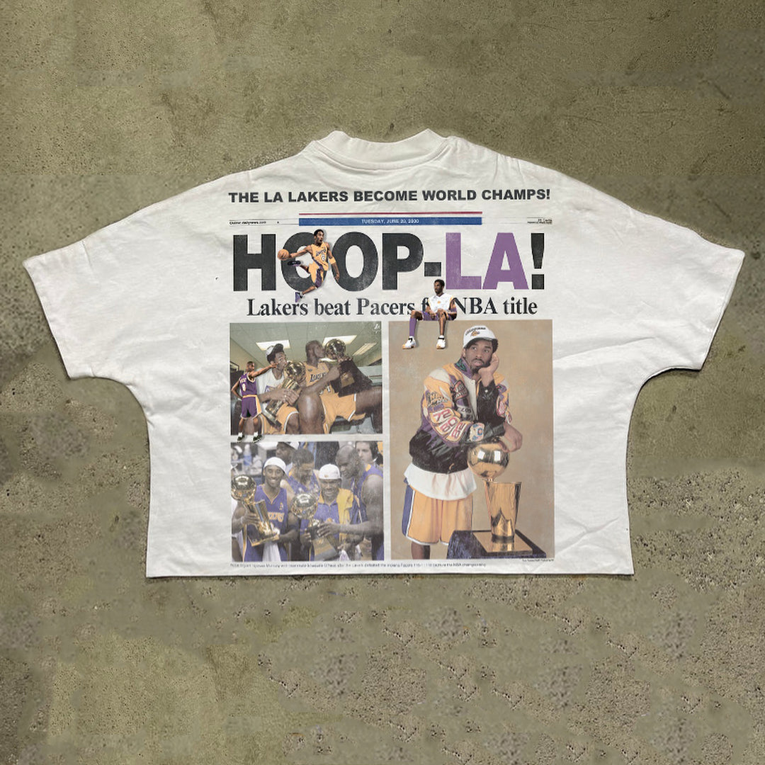 Casual Street Sports Retro Sleeve T-Shirt