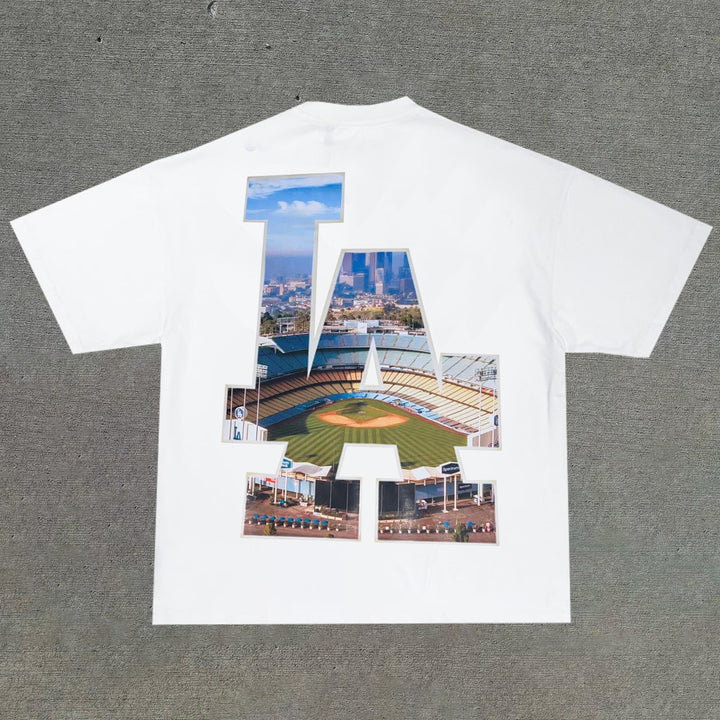 Fashion casual letter print T-shirt