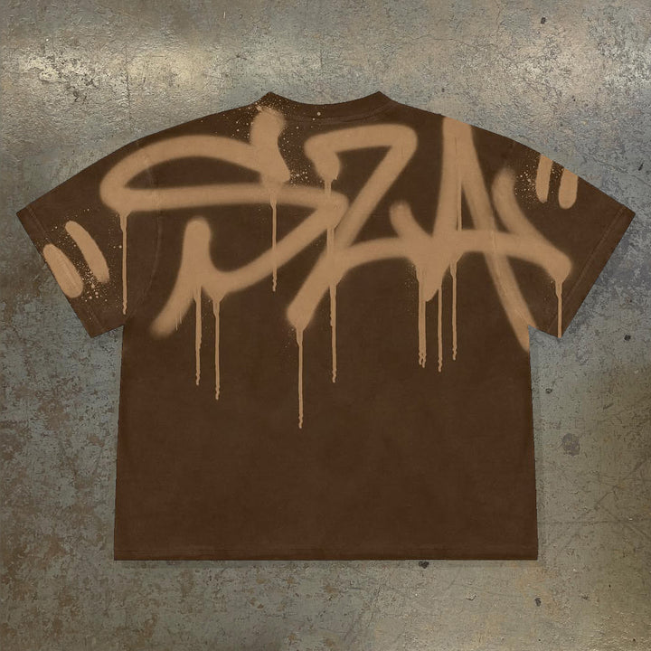 Character Fashion Print Short Sleeve T-Shirt