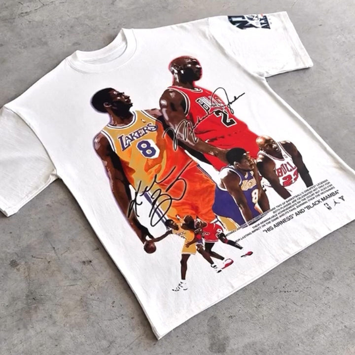 Sports Game Print Short Sleeve T-Shirt