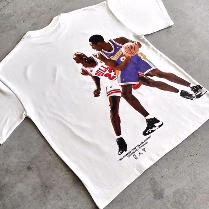 Sports Game Print Short Sleeve T-Shirt
