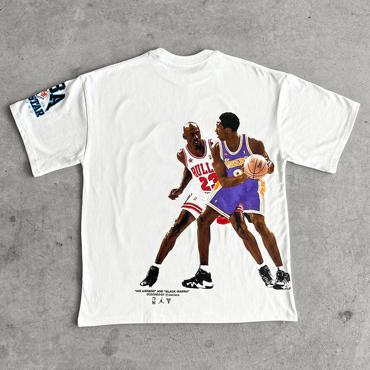 Sports Game Print Short Sleeve T-Shirt