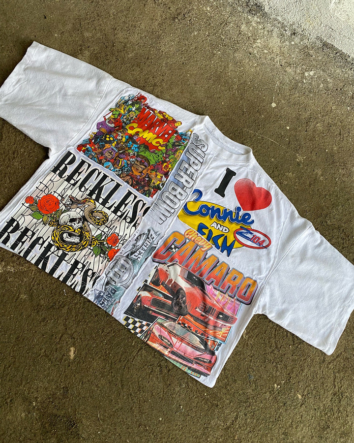 Street Racing Print Cropped T-Shirt