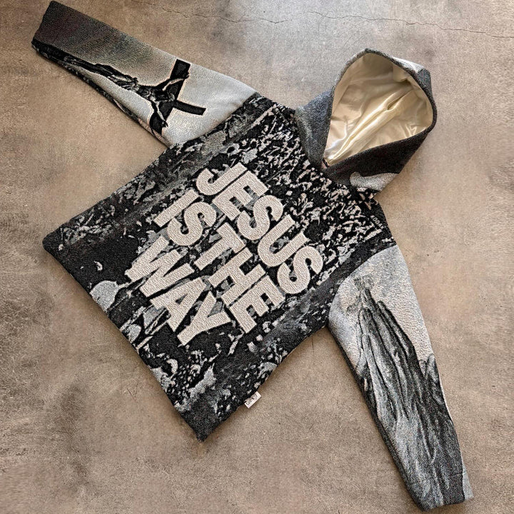 Jesus Vintage Tapestry Loose Hoodie