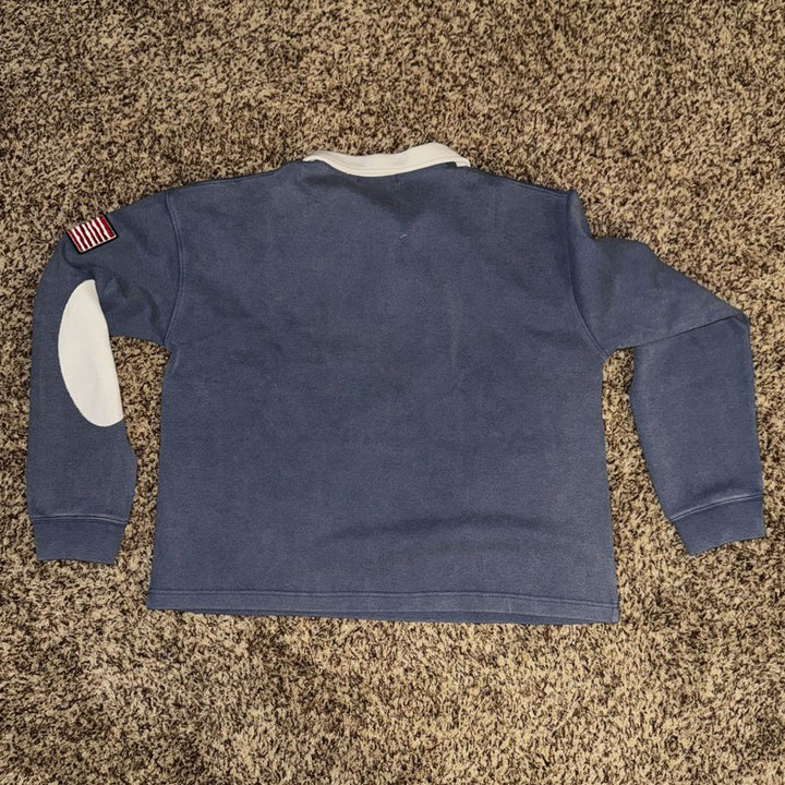 Casual Street Retro Varsity Rugby Polo