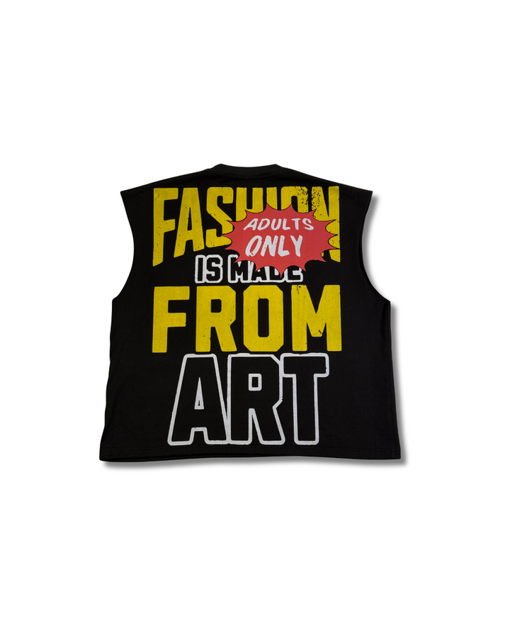 Street Sleeveless Printed Tank T-Shirt