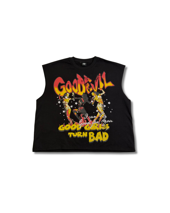 Street Sleeveless Printed Tank T-Shirt