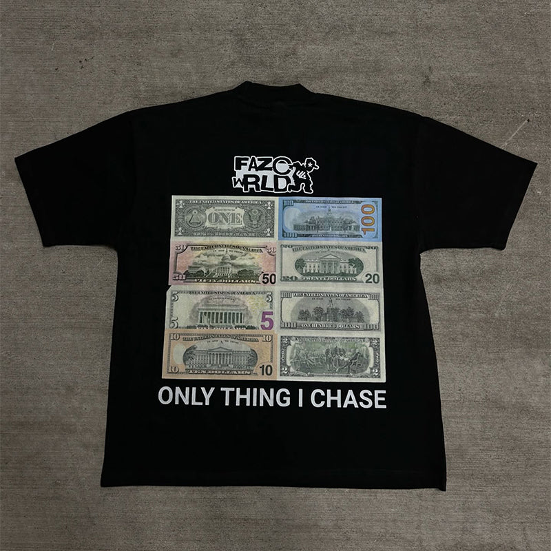 Casual Street Crew Neck Printed T-Shirt