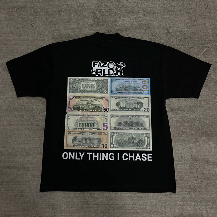 Casual Street Crew Neck Printed T-Shirt