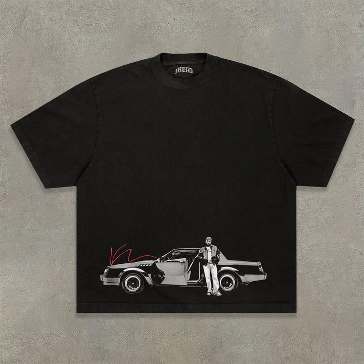 Street Casual Round Neck Short Sleeve Printed T-Shirt