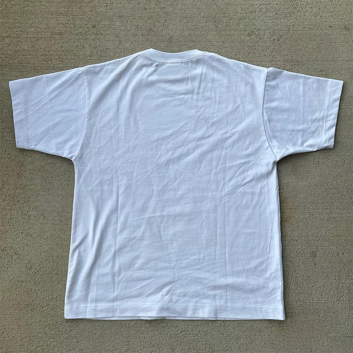 Casual portrait print T-shirt